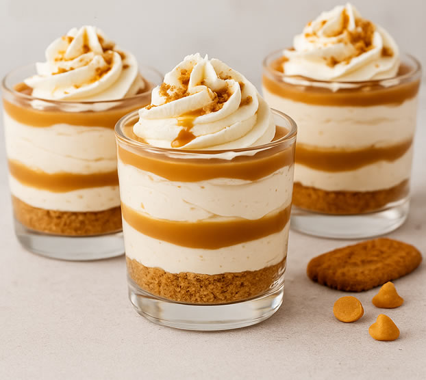 Butterscotch Caramel Cheesecake Cups