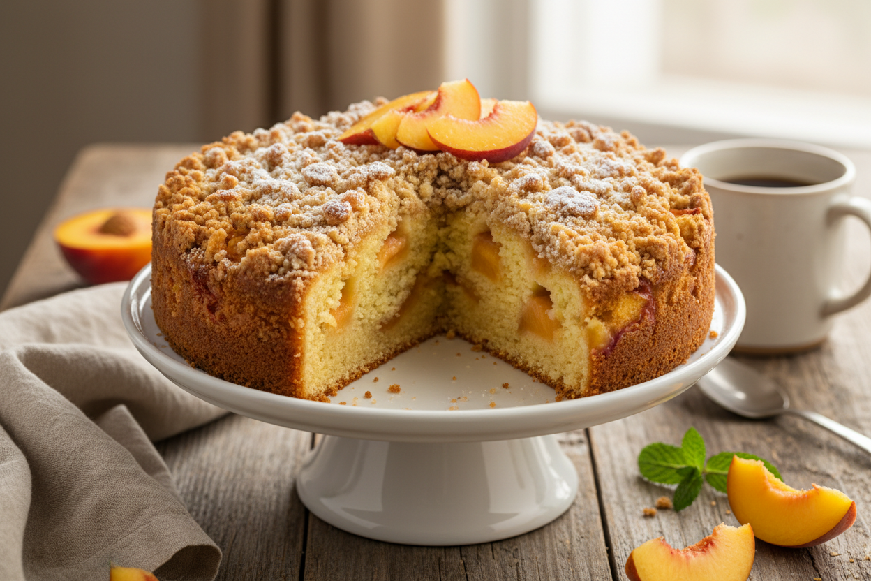 Peach Coffee Cake