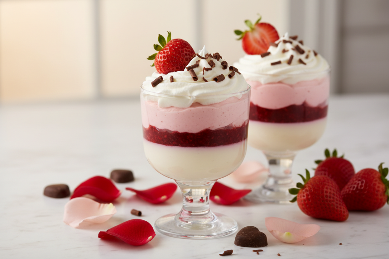 Valentine’s Dessert Cups Using Flavour Concentrates