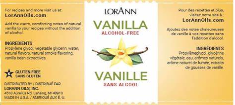Alcohol Free Vanilla by Lorann's Oil