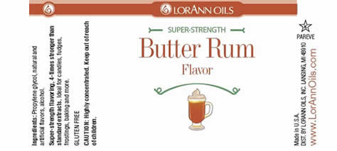 Butter Rum Flavour by Lorann's Oil