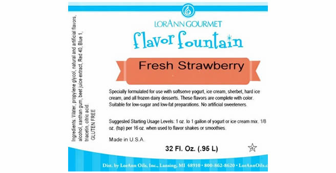 Fresh Strawberry Ice Cream Flavor