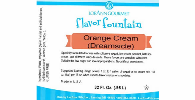 Orange Creamsicle Ice Cream Flavor
