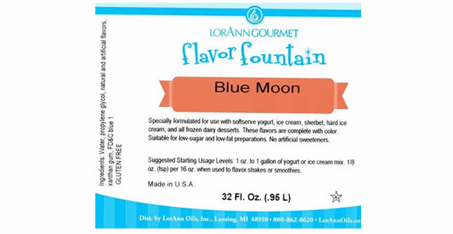 Blue Moon Ice Cream Flavor