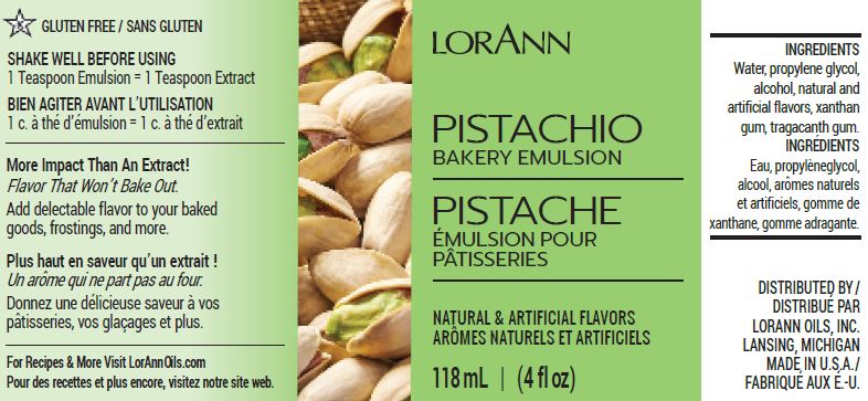 Pistachio, Bakery Emulsion 4 oz.8.99Fusion Flavours  