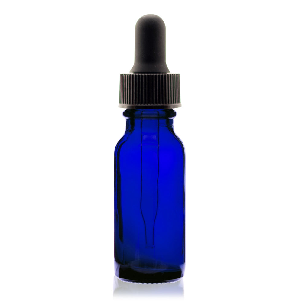 15 ml Cobalt Blue Boston Round Glass Dropper Bottle1.79Fusion Flavours