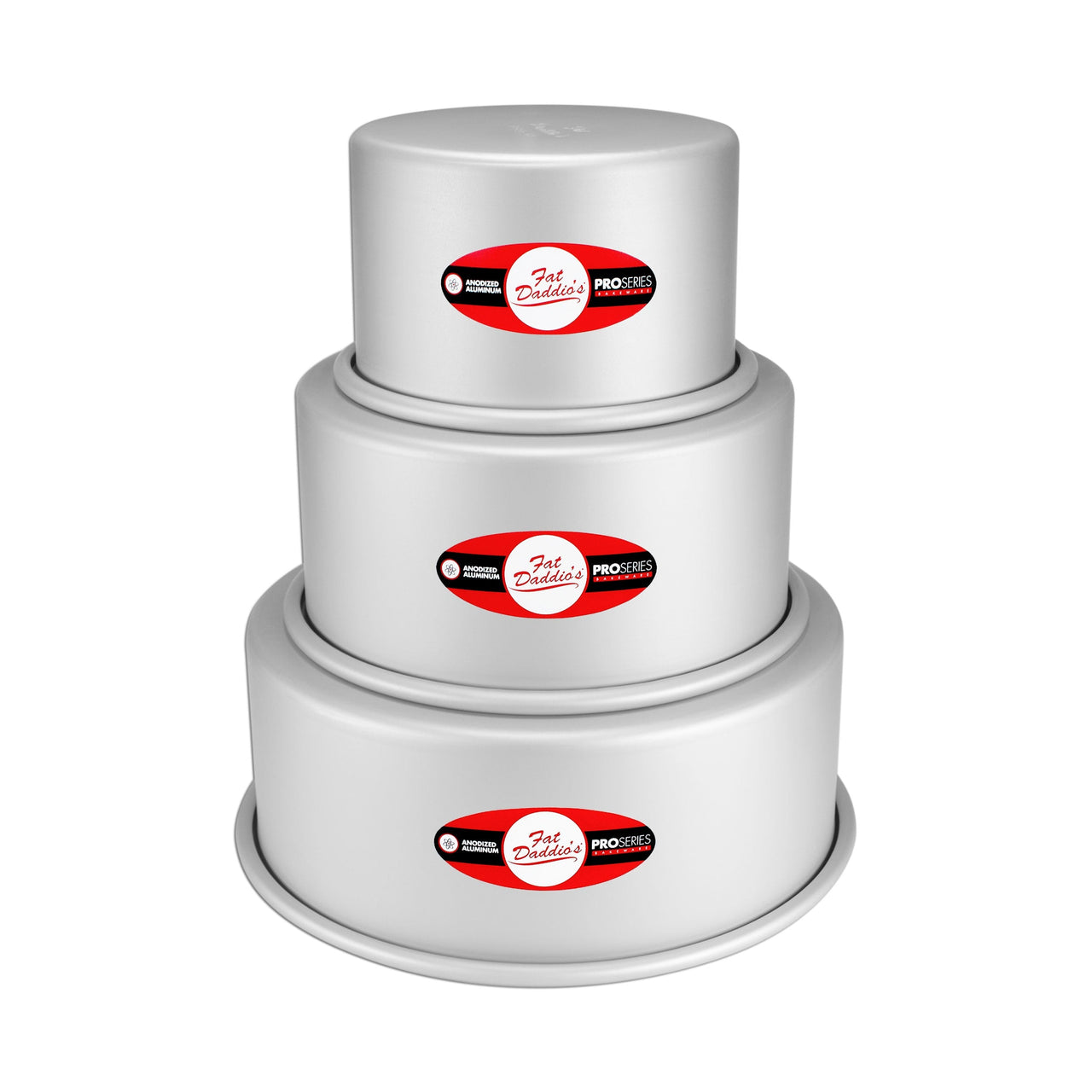 Anodized Aluminum 3-Tiered Even Round Cake Pan Set, 4 Inch Depth39.99Fusion Flavours  